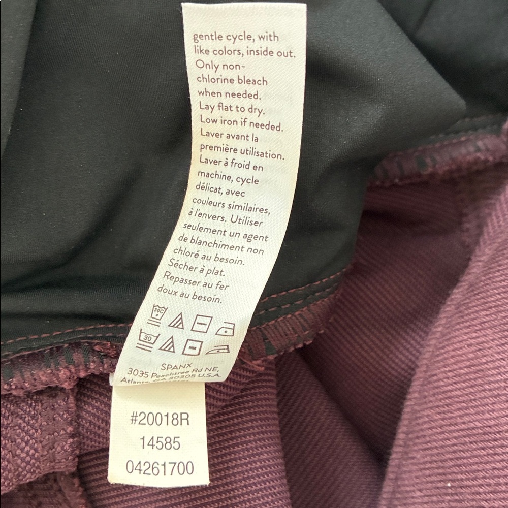 Spanx Size S Jean-Ish Leggings in Plum - Picture 6 of 6